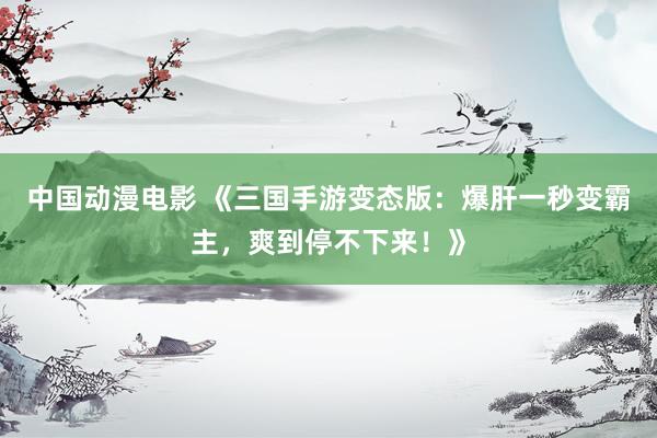 中国动漫电影 《三国手游变态版：爆肝一秒变霸主，爽到停不下来！》