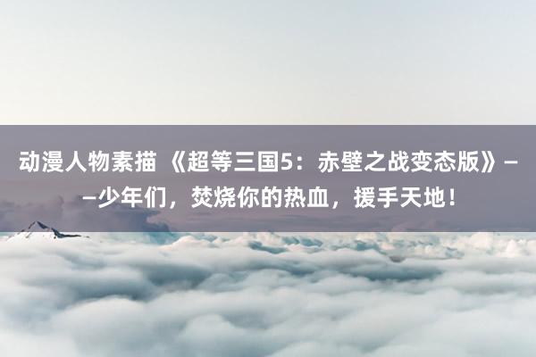 动漫人物素描 《超等三国5：赤壁之战变态版》——少年们，焚烧你的热血，援手天地！