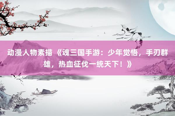 动漫人物素描 《魂三国手游：少年觉悟，手刃群雄，热血征伐一统天下！》